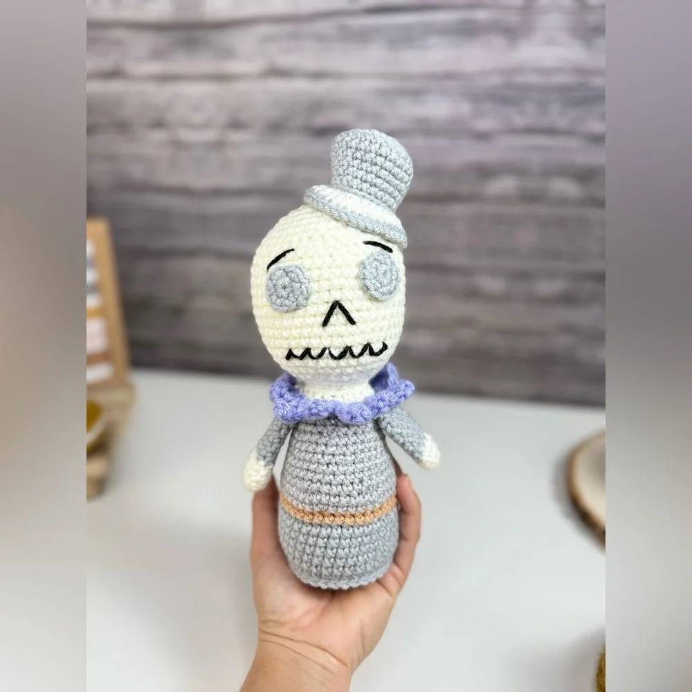 Handcrafted Crochet Mr. Skeleton Halloween Amigurumi - Picture 7 of 11